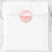 Sticker rond Team Pink Polka Dot & Stars (Sac)