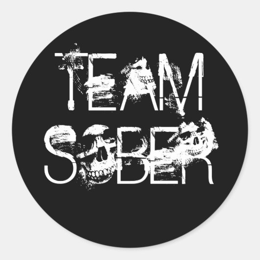 STICKER ROND TEAM SOBER (Devant)