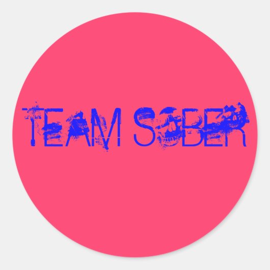 STICKER ROND TEAM SOBER (Devant)