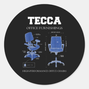 Sticker Rond Tecca Office Furnishings - Chaises Haute Performan