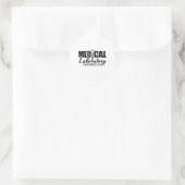 Sticker Rond Technician Docteur Lab Tech (Sac)