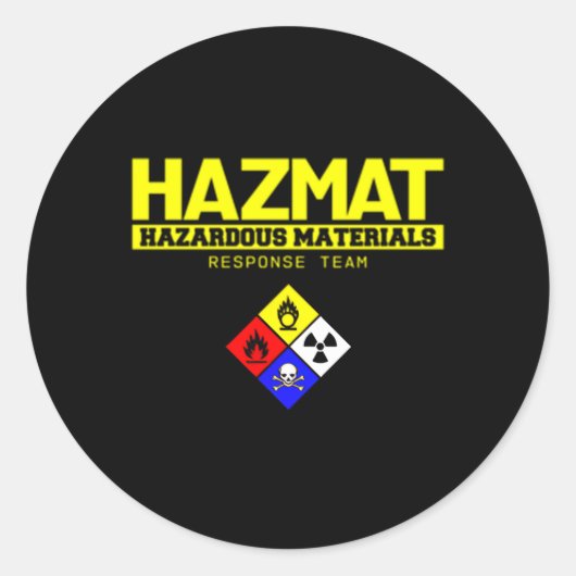 Sticker Rond Technicien de l'équipe d'intervention pour les mat (Devant)