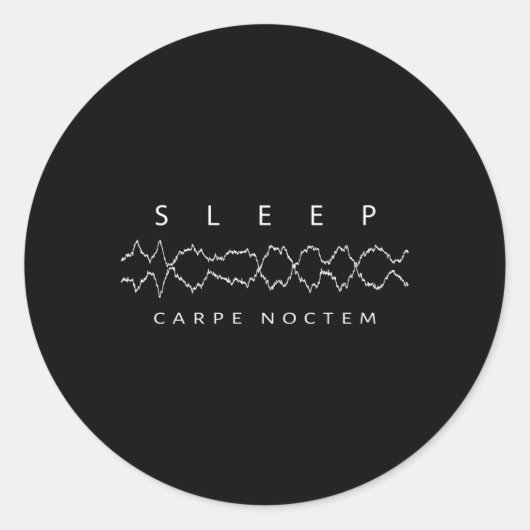 Sticker Rond Technicien du sommeil Laboratoire du sommeil (Devant)