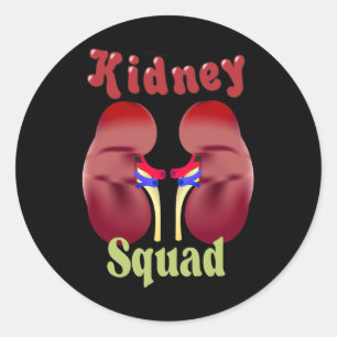 Sticker Rond Technicien en dialyse infirmier en néphrologie