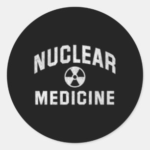 Sticker Rond Technicien en médecine nucléaire