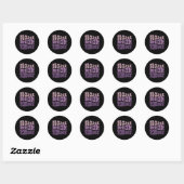 Sticker Rond Technicien en médecine nucléaire Nuc Med Tech (Feuille)