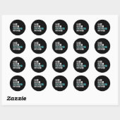 Sticker Rond Technicien en pharmacie (Feuille)