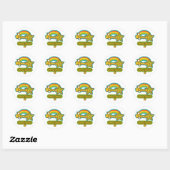 Sticker Rond Technicien en pharmacie Superstar (Feuille)