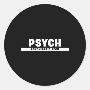 Sticker Rond Technicien en santé mentale et comportementale psy