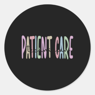 Sticker Rond Technicien en soins aux patients