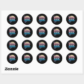Sticker Rond Technicien en turbines éoliennes Windmill Blow Me (Feuille)