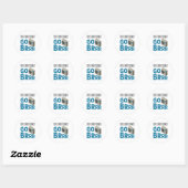 Sticker Rond Technicien HVAC Tech Climatiseur Aller Brr (Feuille)