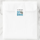 Sticker Rond Technicien HVAC Tech Climatiseur Aller Brr (Sac)