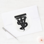 Sticker Rond Technicien vétérinaire (Enveloppe)