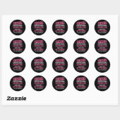 Sticker Rond Techniciens de traitement stérile Les techniciens  (Feuille)
