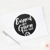 Sticker Rond Technologie de radiologie non acquise (Enveloppe)