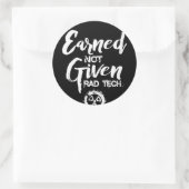 Sticker Rond Technologie de radiologie non acquise (Sac)