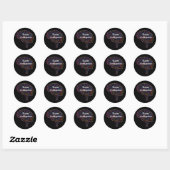 Sticker Rond Technologie de super intelligence (Feuille)