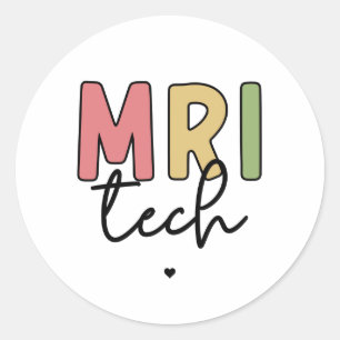 Sticker Rond Technologie IRM   Cadeaux de technologue IRM