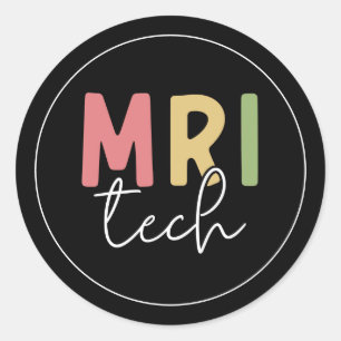 Sticker Rond Technologie IRM   Cadeaux de technologue IRM