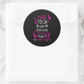 Sticker Rond Technologie Nail Avec Tatouages (Sac)