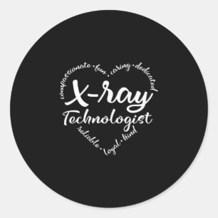 Sticker Rond Technologie Xray, technologue en radiographie