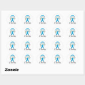 Sticker Rond Technologue chirurgical (Feuille)
