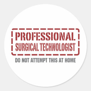 Sticker Rond Technologue chirurgical professionnel