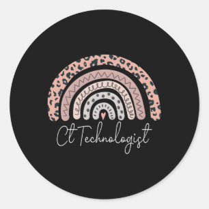 Sticker Rond Technologue Ct Rainbow X-Ray Radiologie de technol
