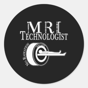 Sticker Rond Technologue de l’IRM Radiologie Technique Ic Réson
