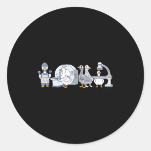 Sticker Rond Technologue en radiologie drôle mignon fait des oi