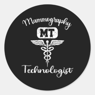 Sticker Rond Technologue Mammographie Technologue Mammo Technol