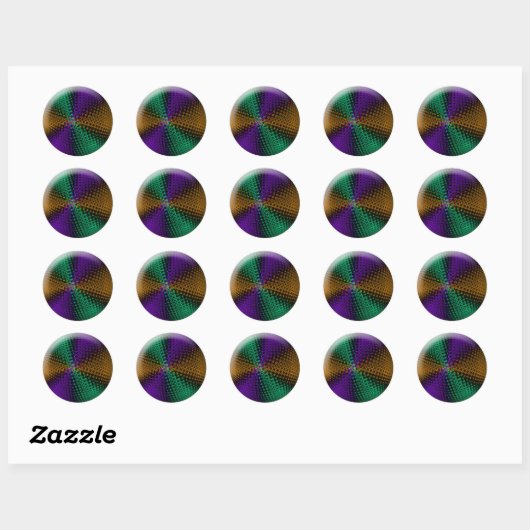 Sticker Rond Technorb - (Feuille)