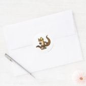 Sticker Rond Techo Brown (Enveloppe)