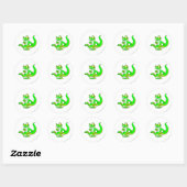 Sticker Rond Techo Glissant (Feuille)
