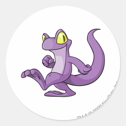 Sticker Rond Techo Purple (Devant)