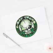Sticker Rond Techs X-Ray : Mauvais Pour L'Os (Enveloppe)