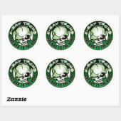Sticker Rond Techs X-Ray : Mauvais Pour L'Os (Feuille)
