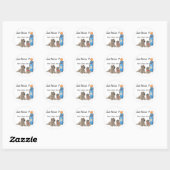 Sticker Rond Teckels Cairn Prix de l'essence ?!! (Feuille)