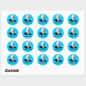 Sticker Rond Ted Kennedy Le Rêve Vit Sur (Feuille)