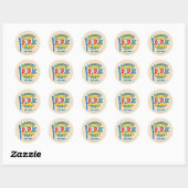 Sticker Rond Ted Lasso | Diamond Chiens Pennant Graphisme (Feuille)
