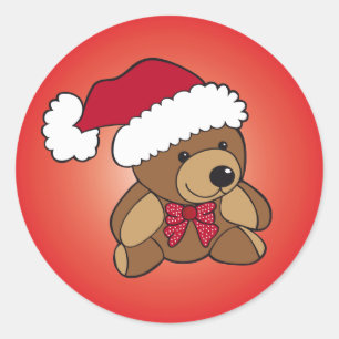 Sticker Rond Teddy Bear