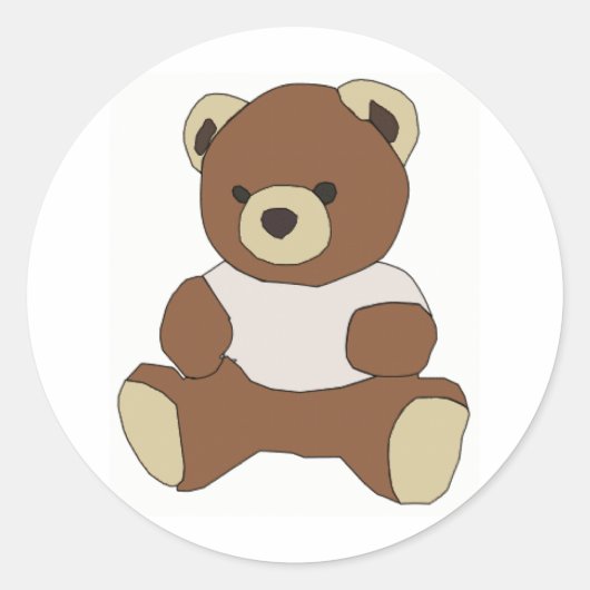 Sticker Rond Teddy Bear (Devant)