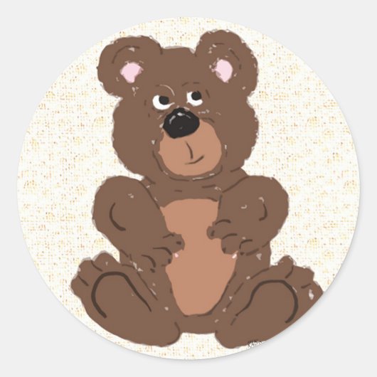 Sticker Rond Teddy Bear (Devant)