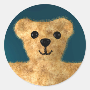Sticker Rond Teddy Bear