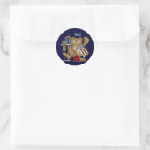 Sticker Rond Teddy Bear 4 juillet (Sac)