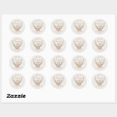 Sticker Rond Teddy Bear Baby shower Favoriser (Feuille)
