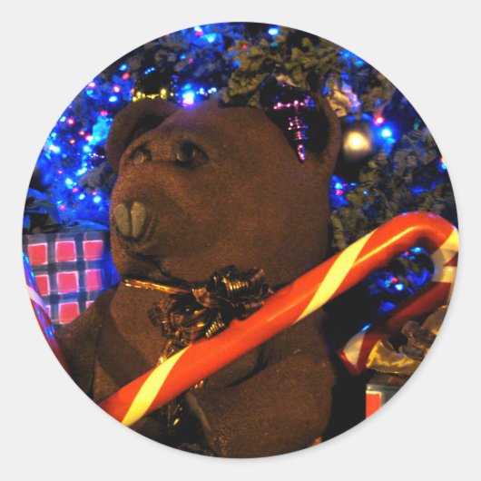 Sticker Rond Teddys Noël I (Devant)