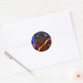 Sticker Rond Teddys Noël I (Enveloppe)
