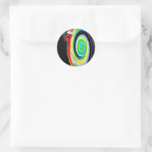 Sticker Rond TedTheSnail (Sac)